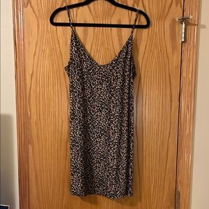 Leopard Print Slip Dress